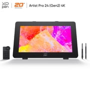 XPPen 23.8 inchs Artist Pro Gen2 Drawing Tablet with Screen/ 4K Monitor Graphics Tablet/1.07 Billion Colors Calman Verified Display/Two16384 Pen Pressure Stylus