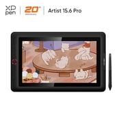 XPPen Artist Pro Series Drawing Tablet 13.3/15.6in Screen 1080P/16.7M Colors/16384Pen Levels/Full-laminated Monitor Graphic Tablet Animation Digital Pen Display Need use with PC