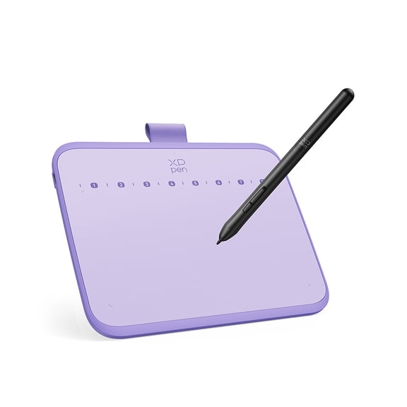 XPPen Deco 640 Drawing Tablet with 16384 Pressure Levels Pen,6"x4" OSU Game Art Pad,Graphic Tablet for E-Learning,Digital Drawing Pen Tablet, Purple