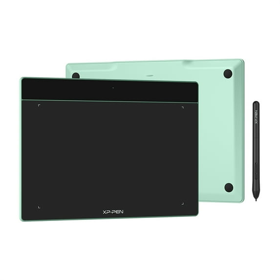 XPPen Deco Fun 4.8 in Graphics OSU Tablet Digital Drawing Art Tablet with Battery-free Pen for Windows Mac Android Chromebook (XS,Green)