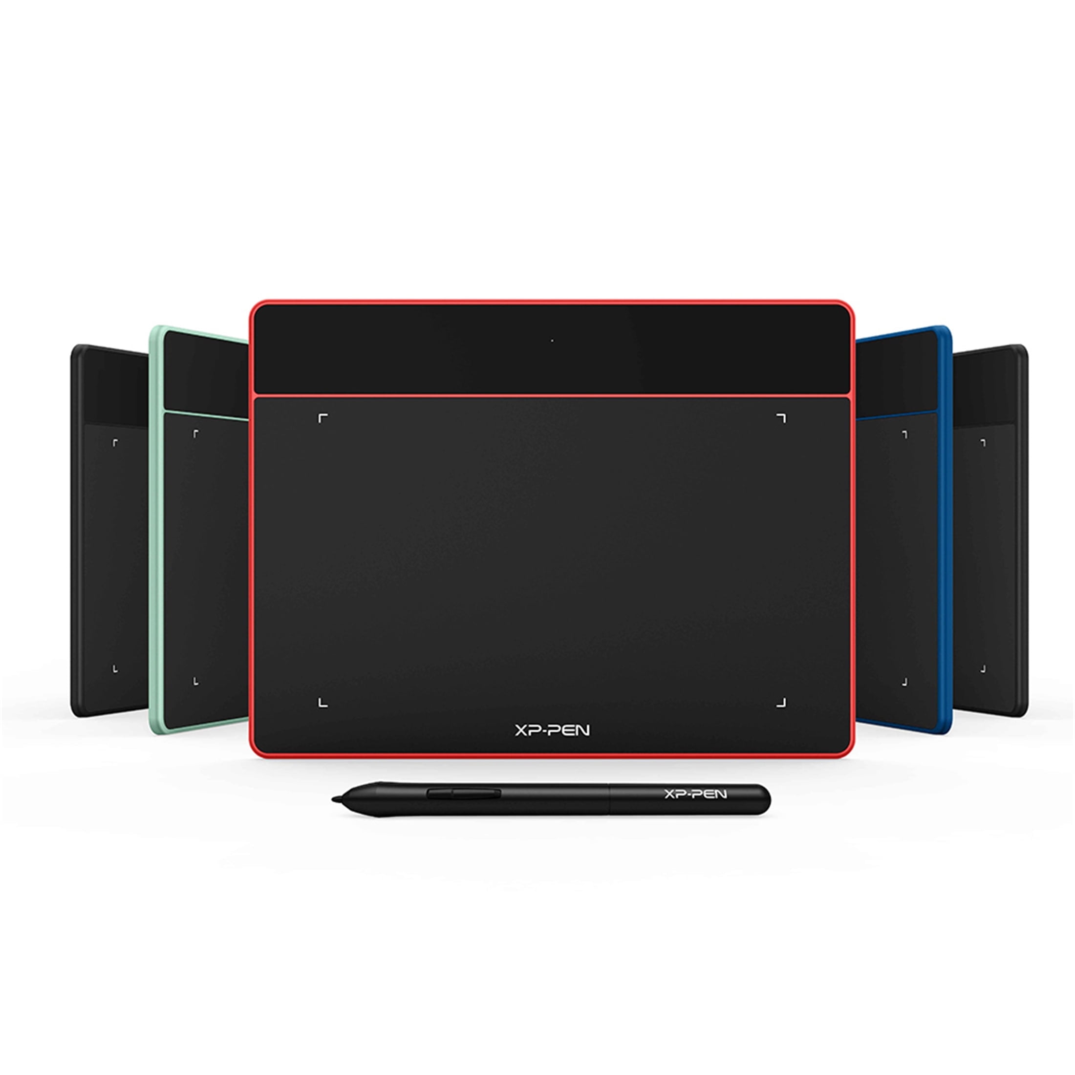 XPPen Deco Fun Graphics Sketc Tablet OSU Digital Tablet Electronic Drawing Art Pad Signature Board For Windows Mac Android Chromebook (L,Red)