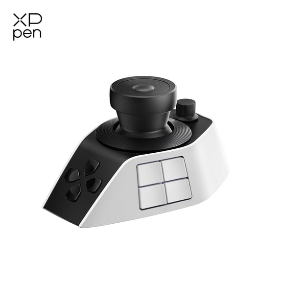 XPPen Pilot Pro Editing Console Wireless Video Controller, Programmable Bluetooth 5.3 Macro Keyboard with All-Way Joystick, 19 Buttons, Tri-Rotary, 24H Battery for DaVinci Resolve, Premiere Pro,Mac/P