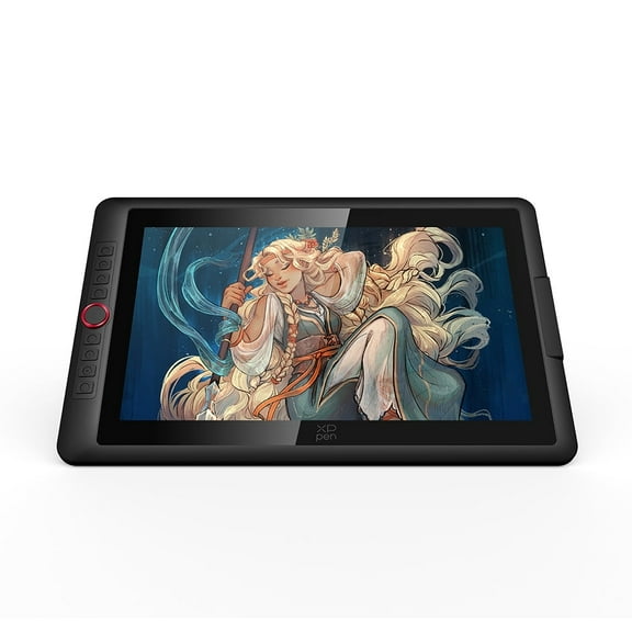 XPPen Upgraded Artist 15.6 Pro V2 Drawing Tablet with Screen 16384 Pen Pressure X3 Pro Stylus Graphic Art Tablet with Full-Laminated Anti-Glare Glass Tilt Support Red Dial and 8 Shortcut Keys