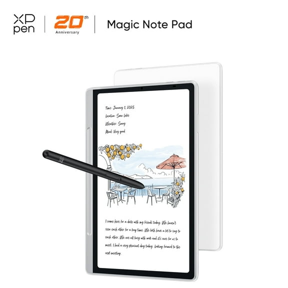 XPPen Writing/Drawing Tablet No Computer Needed,Standalone Sketching Drawing Pad,XP Note Pad with Low Blue Light Screen/16384 Pen Pressure Stylus/8000mAh Battery/6GB   128GB