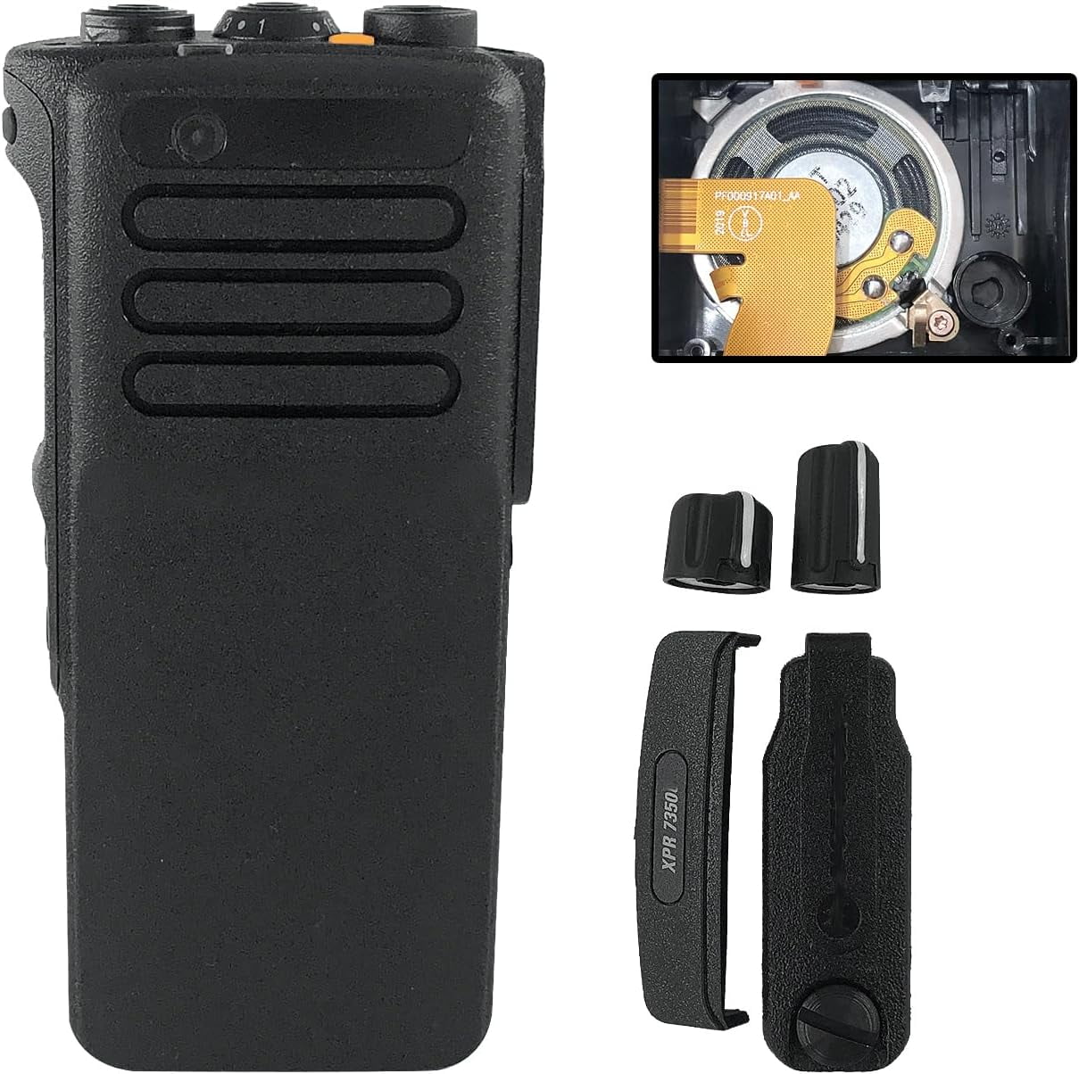 Frontale Radio Due Vie Kit Di Riparazione Custodia Anteriore Per Radio Motorola XPR7350e - Include Altoparlante, Nuovo Ricambio Altoparlante XPR7350e