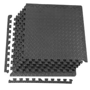 XPRT Fitness 3/4 In. Thick Interlocking Foam Mat Exercise Fitness Equipment Mat 6 pieces Tiles 24 Sq Feet