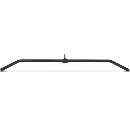XPRT Fitness 47’’ LAT Pulldown Cable Machine Attachment Wide Grip Tricep Pull Down Bar, Solid Steel, Black