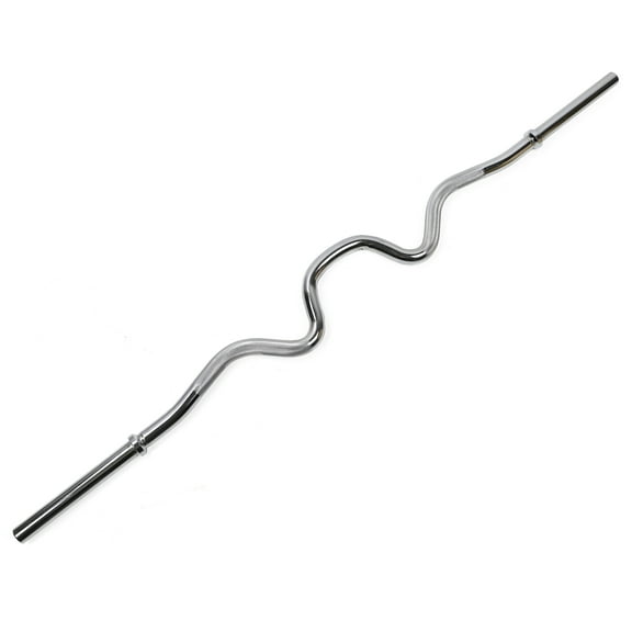 XPRT Fitness 48'' Standard Super Curl Barbell - Durable and Versatile Workout Equipment for Bicep and Tricep Muscles