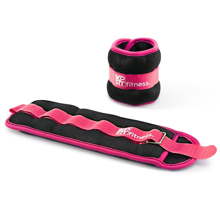 XPRT Fitness Ankle Wrist Weights For Fitness Walking Jogging Adjustable Strap 2 lb. Pair 1 lb. Each Walmart