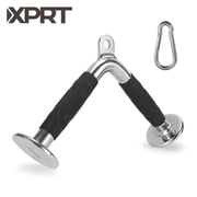 XPRT Fitness Cable Exercise Machine Attachment D Handle, Pull Down Accessories, Pull Down V-Shaped Bar