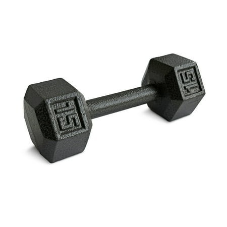 XPRT Fitness Cast Iron Dumbbell Hammertone Gray - 55 lb. Single