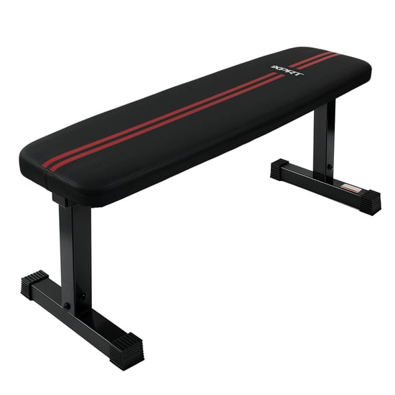 XPRT Fitness FB100 Flat Weight Bench Heavy-Duty Steel Strength Training Bench for Home Gym