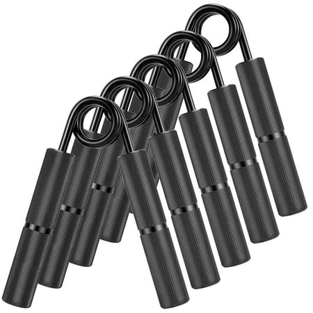 XPRT Fitness Grip Strength Trainer 5 Pack - 100-300 lbs Resistance - Metal - Non-Slip Hand and Finger Exerciser Set for Hand Extension, Forearm Exercise, Improve Training Performance