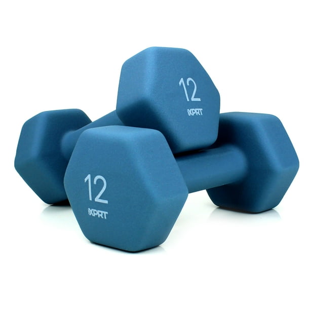 44lb Neoprene cheapest Dumbbell Set 10lb & 12lb Pairs