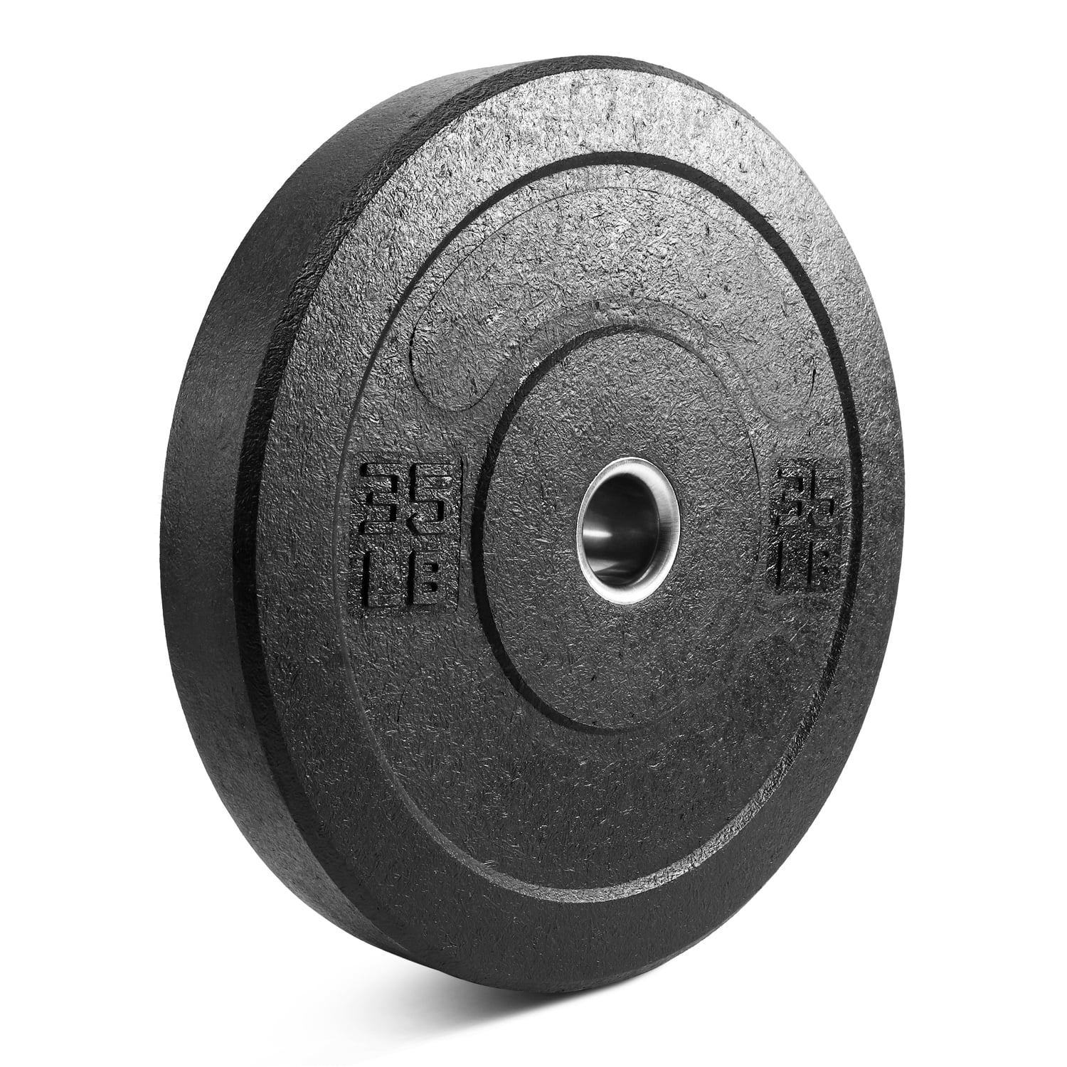 XPRT Fitness Olympic Crumb Rubber Bumper Plate 35 lb. SINGLE - Weight Lifting Plate for Cross Training, Olympic Lifting, Power lifting, Strength & Conditioning, Fits 2" Diameter Barbell