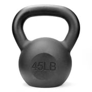 XPRT Fitness Powder Coated Cast Iron Kettlebell for Strength Training, 45 LB