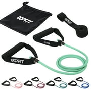 XPRT Fitness Single Resistance Band Home Gym Exercise Band with Handles and Door Anchor 20 Lb.