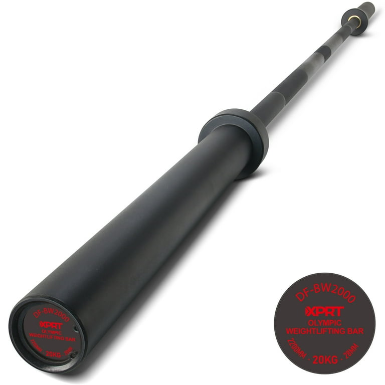 20.4kgプレート×2枚（BARBELL STANDARD） XPRT Fitness Solid Steel 20KG Olympic Weightlifting Bar