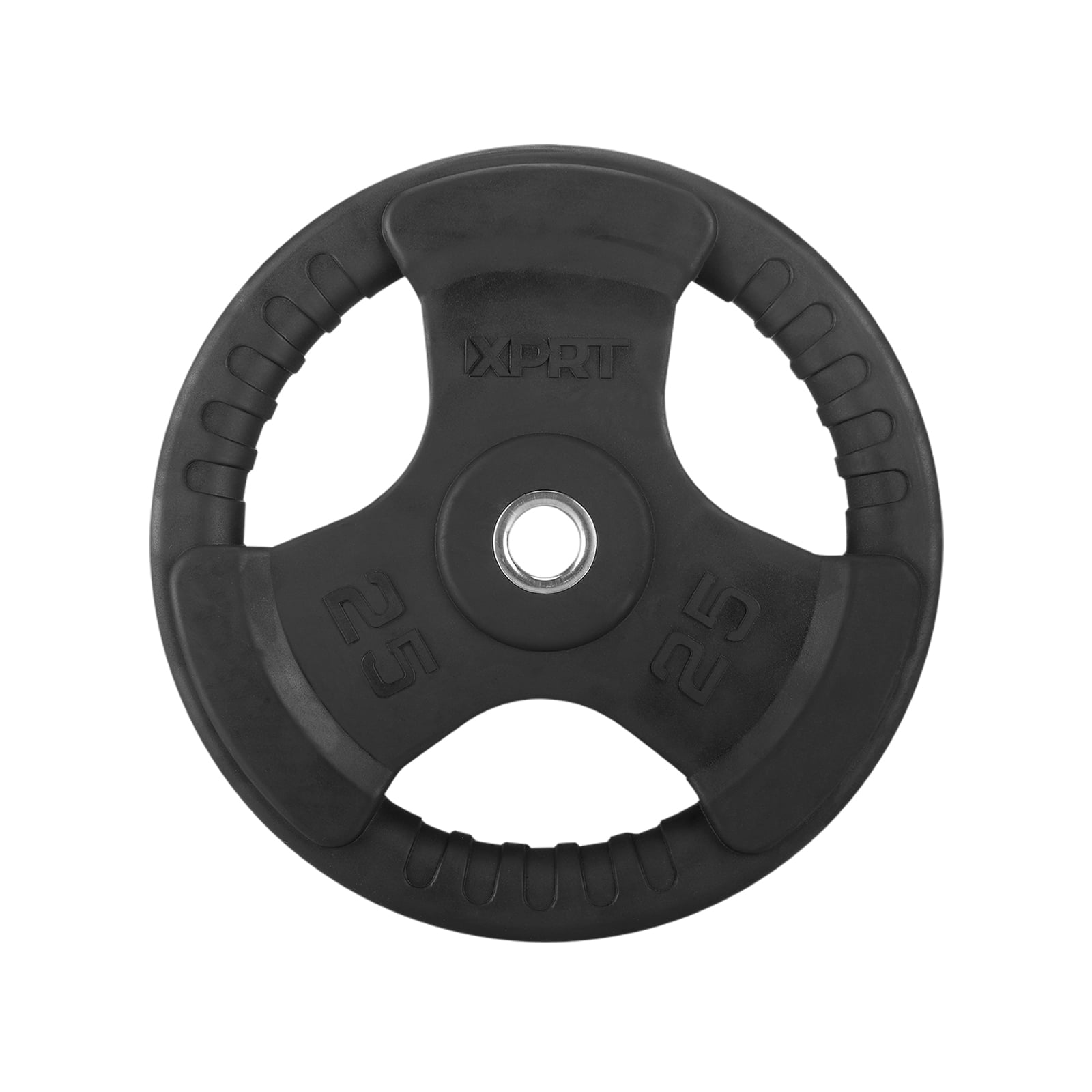 XPRT Fitness Standard 1-Inch Grip Rubber Coated Weight Plate 5LB for ...