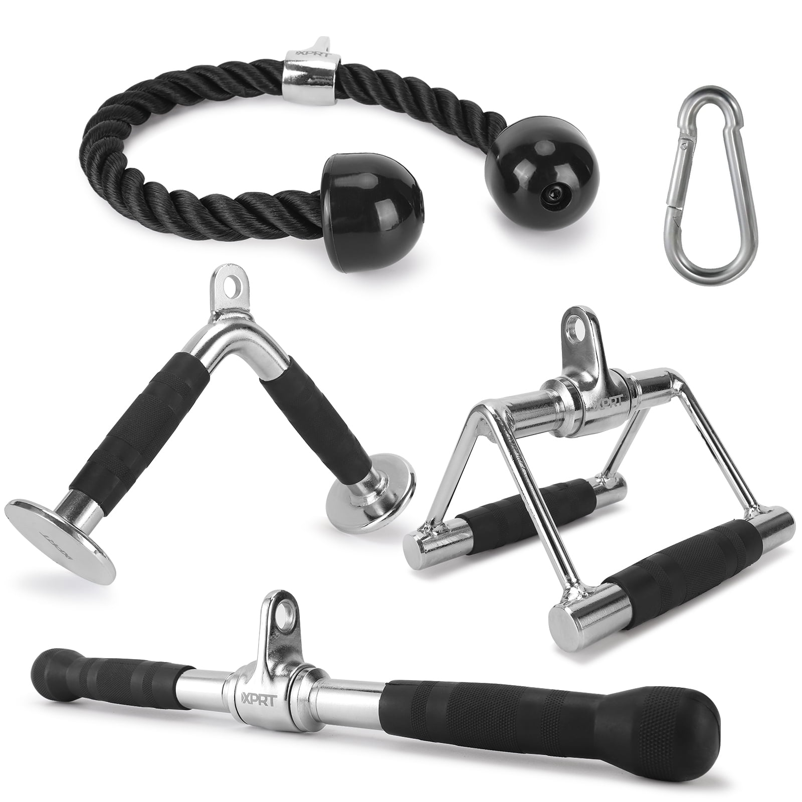 XPRT Fitness Tricep Press Down Cable Exercise Machine Attachments