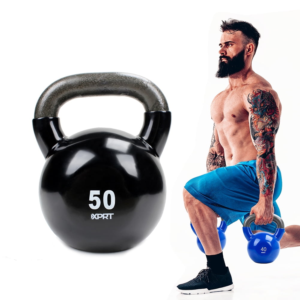 XPRT Fitness Vinyl Kettlebell 50 lb. - Walmart.com
