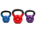 XPRT Vinyl Kettlebell Set 20lb+25lb+30lb