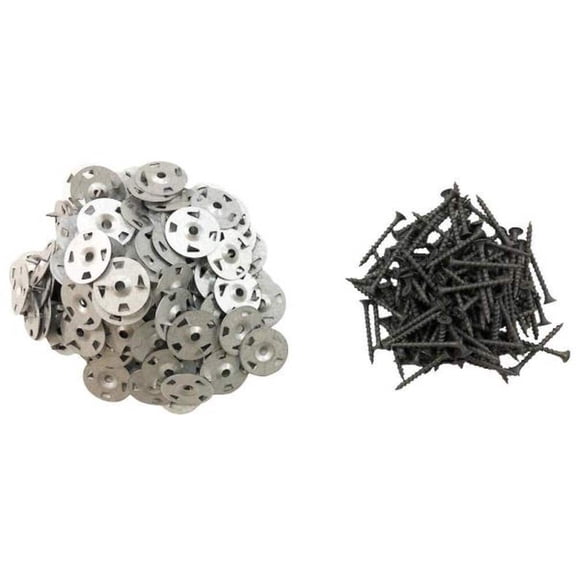 Everbilt Watershield Shower System Foam and Cement Backer Board Hardware Set w/ 1-5/8 in. Screw (160 ct), 1 in. Washer (160 ct)