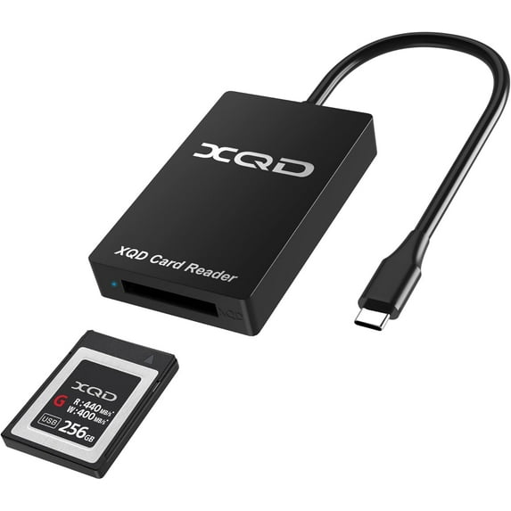 XQD Card Reader - 5Gbps USB C XQD Memory Card Reader Adapter Compatible with G/M Series USB Mark Xqd Card, 2933x/1400x USB Mark XQD-Card for Android/Windows/Mac OS/Linux/iPhone 16 15