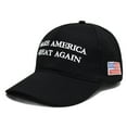 thumbnail image 1 of XQF 2024 Trump Hat Make America Great Again Hat with American Flag Logo Adjustable Size,Black, 1 of 7