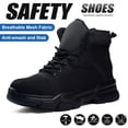 thumbnail image 1 of XQJ Steel Toe Boots for Men Anti-puncture Work Safety Shoes Black 12 Size Wide Top Shoes Industrial Construction Safety Boots, 1 of 8