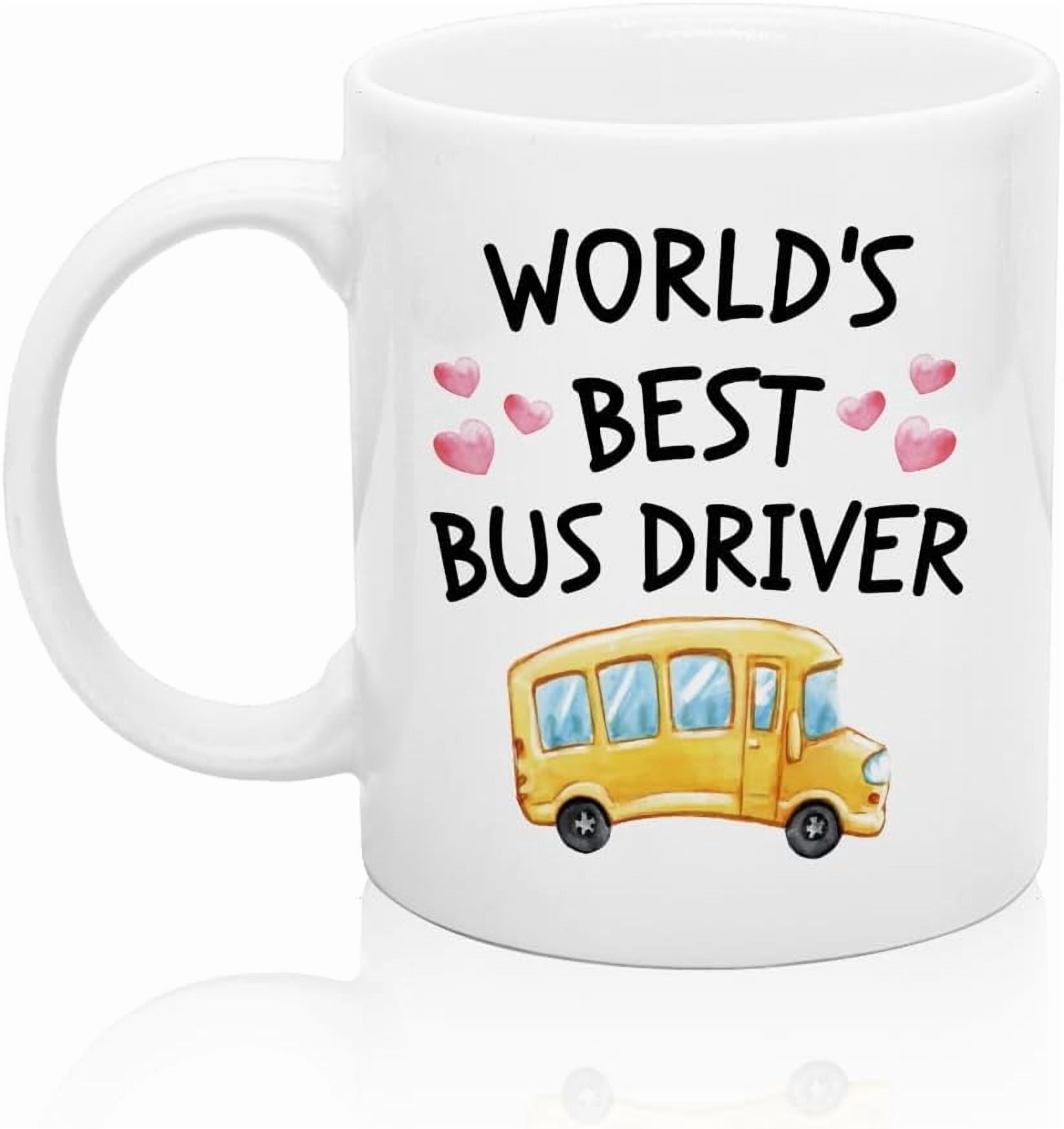 XQLZY World's Best Bus Driver Coffee Mug, School Bus Driver Coffee Cup ...