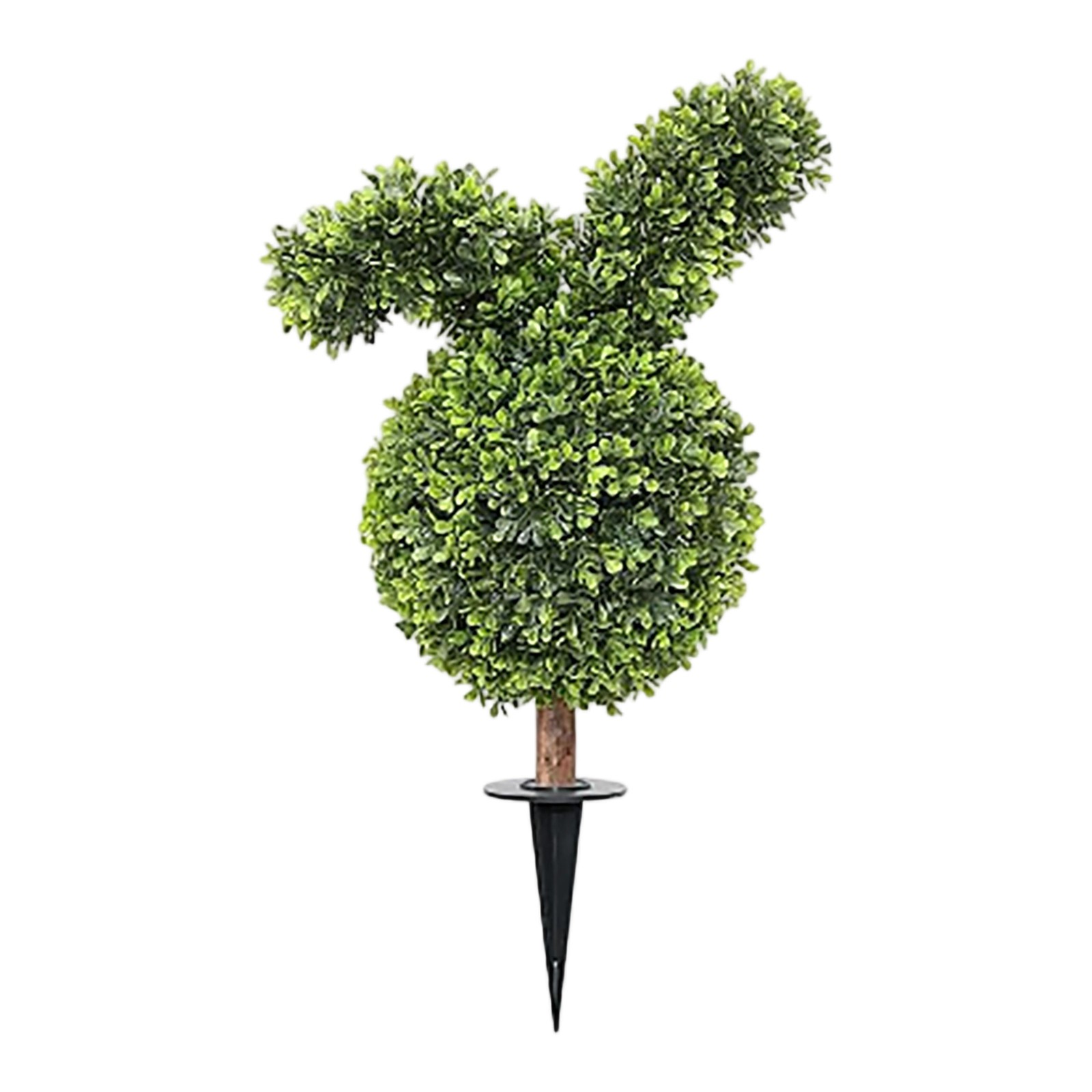 Boxwood Rabbit XQWJWLA Artificial Bunny Topiary Tree with Ground Spike, 28