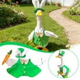 thumbnail image 1 of XQWJWLA Easter Porch Goose Outfits, Lawn Goose Statue Green Suit Rabbit , Yard Goose Clothes Rabbit with Carrot Outfit for 23" Statue Patio Garden Decoration, 1 of 5