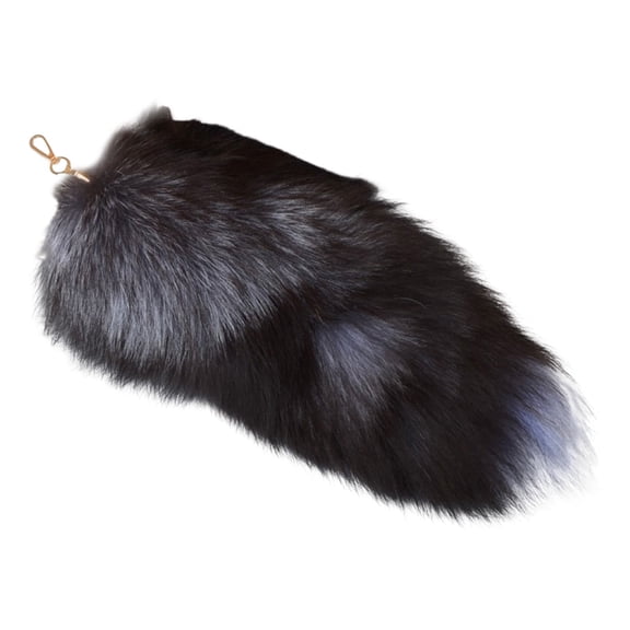 XQWJWLA Faux Fur Fox Tail Keychain Soft Fluffy Animal Tail Bag Keychain Handbag Hook Pendant Hanging Keyring Gift