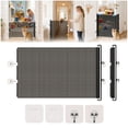 thumbnail image 1 of XQWJWLA Retractable Dog Gate for Doorways and Stairs, Mesh Safety Gate for Pet, Indoor & Outdoor Use, One-Hand Operation, Easy Installation, 19.69" Tall, Expands to 49" Wide, 1 of 8