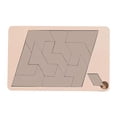 thumbnail image 1 of XQWJWLA Wooden Block Puzzle Game and Disappearing Design Challenge, Brain Teaser Puzzle with Triangulation Meter for Educational Entertainment and Cognitive Skill Development(#D), 1 of 4