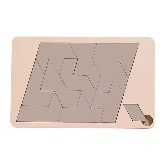 XQWJWLA Wooden Block Puzzle Game and Disappearing Design Challenge, Brain Teaser Puzzle with Triangulation Meter for Educational Entertainment and Cognitive Skill Development(#D)
