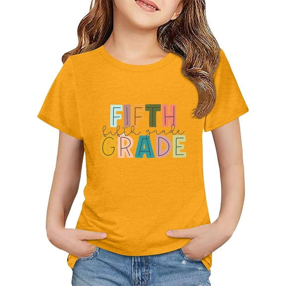 XQYLOS 2025 Teacher Graphic Tee for Boys and Girls, First Day of School Comfort Fit T-Shirt, Back to School Crewneck Short Sleeve Casual Educator Apparel