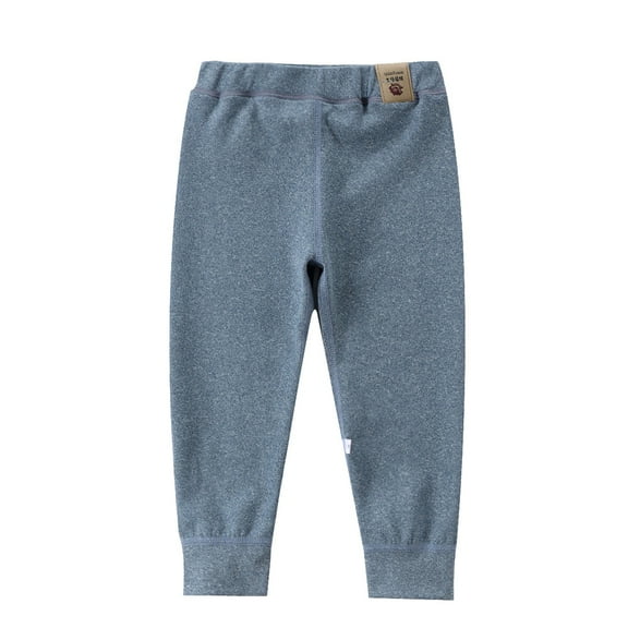 XQYLOS Baby Boys Girls Thermal Cotton Pants Winter Thick Leggings - Lined Casual Trousers Cozy Stretchy Playtime Outfit Soft Warm Toddler Bottoms