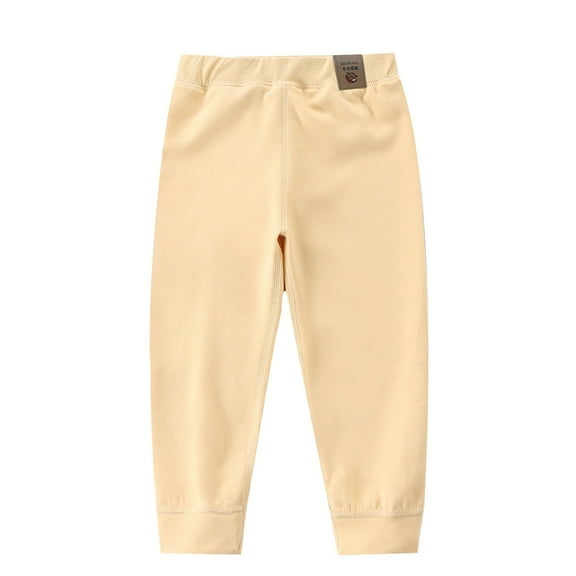 XQYLOS Baby Boys Girls Thermal Cotton Pants Winter Thick Leggings - Lined Casual Trousers Cozy Stretchy Playtime Outfit Soft Warm Toddler Bottoms