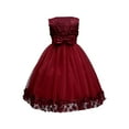 thumbnail image 1 of XQYLOS Baby Girls Floral Party Dress Sleeveless Round Neck Gown Lightweight Casual Princess Clothing for Toddler Kids Easter Birthday Photo Shoot Outdoor, 1 of 6