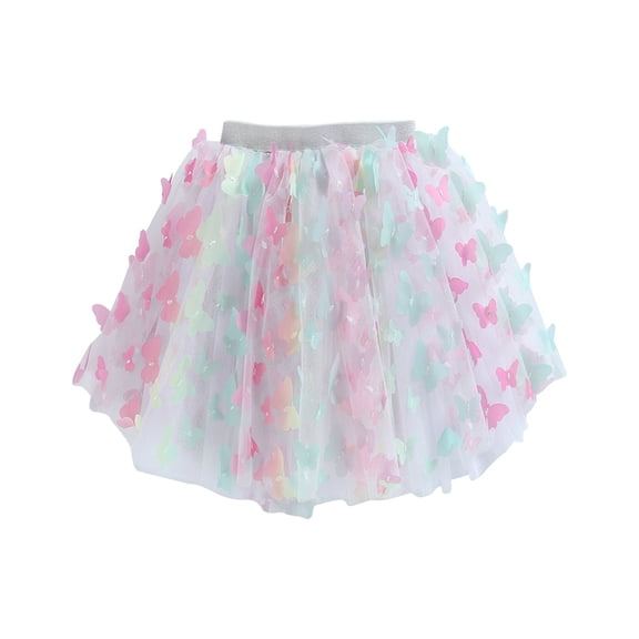 XQYLOS Baby Girls Tutu Ballet Skirt Tiered Tulle Party Skirt Fancy Dress Solid Color Toddler Princess Skirt Summer Clothes