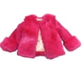 thumbnail image 1 of XQYLOS Baby Toddler Girls 𝖥aux F𝗎r Coat, Retro Fluffy Winter Thicken Warm Jacket Wrap Cape Shawl for Wedding, Kids Dressy Outerwear Coat, 1 of 9