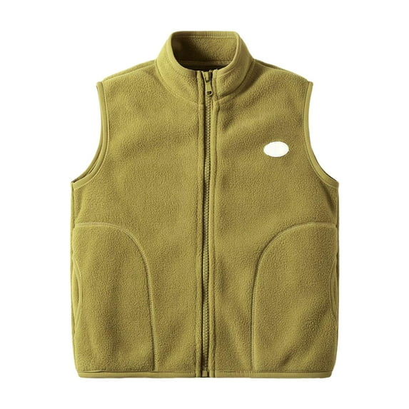 XQYLOS Baby Winter Vest Sleeveless Flece Jacket, Lightweight Zipper Up Thermal Outerwear with Pockets for Toddler Boys & Girls
