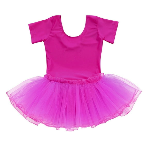 XQYLOS Ballet Practice Tutu Skirt Girls Dancewear Swan Lake Training Dress Stretch Tulle Skirt with Attached Leotard Competition Ready Stage Performance Outfit