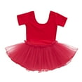 thumbnail image 1 of XQYLOS Ballet Practice Tutu Skirt Girls Dancewear Swan Lake Training Dress Stretch Tulle Skirt with Attached Leotard Competition Ready Stage Performance Outfit, 1 of 8