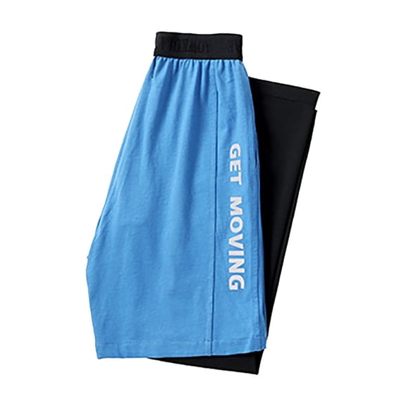 XQYLOS Boys And Girls Stylish Korean Sweatpants Summer Children's Sports Pants Big Children Speed Silk Two Anti Pants Boy Pants Sports Riding Pants