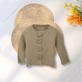 thumbnail image 1 of XQYLOS Boys and Girls Kawaii 3D Floral Rose Knit Cardigan Sweater Long Sleeve Crewneck Casual Fashion Loose Outfits for Children, 1 of 9