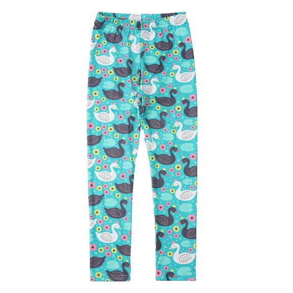 XQYLOS Camo Print Yoga Leggings for Girls, Stretchy Long Pants with Elastic Waistband, Soft Toddler Bottoms 2-5 Years