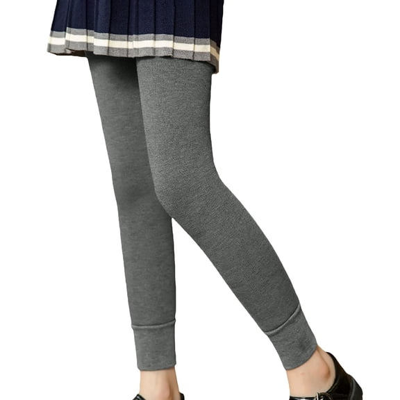 XQYLOS Children Girls Autumn Winter Velvet Thickened Warm Leggings Pantyhose Pants Outer Wear Nine Point Cotton Thermal Tights Layering